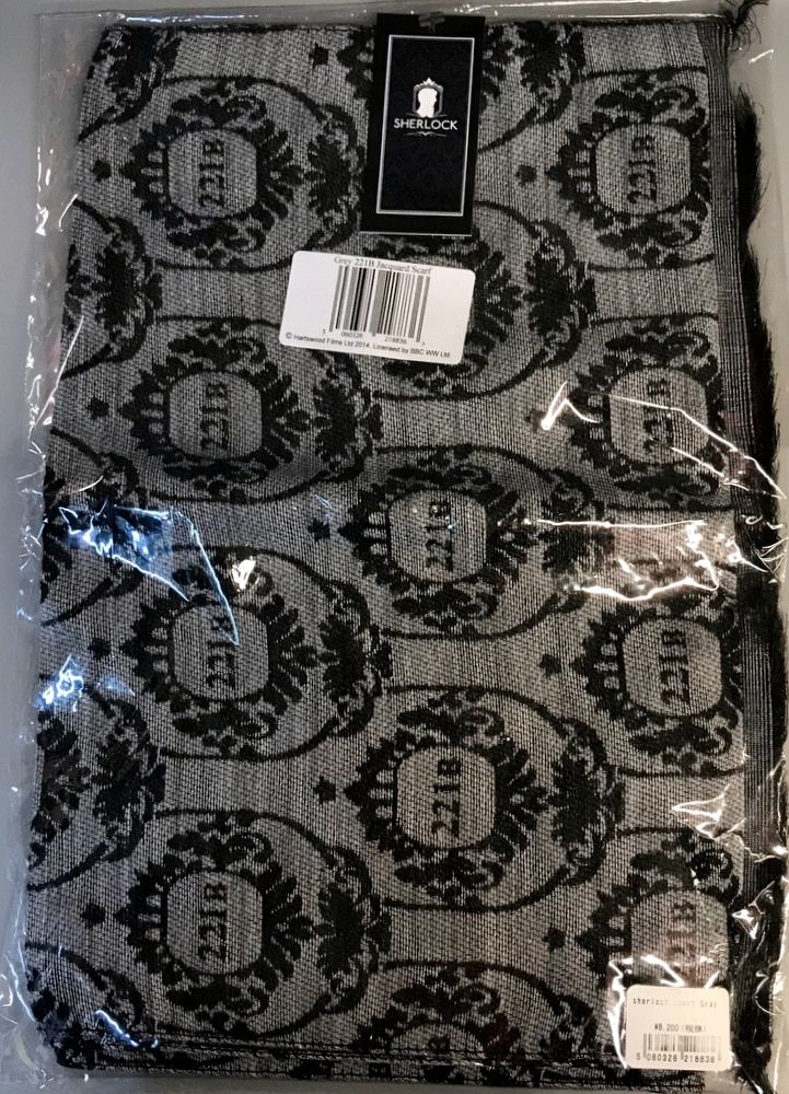 SHERLOCK スカーフ HARTSWOOD GREY 221B JACQUARD SCARF