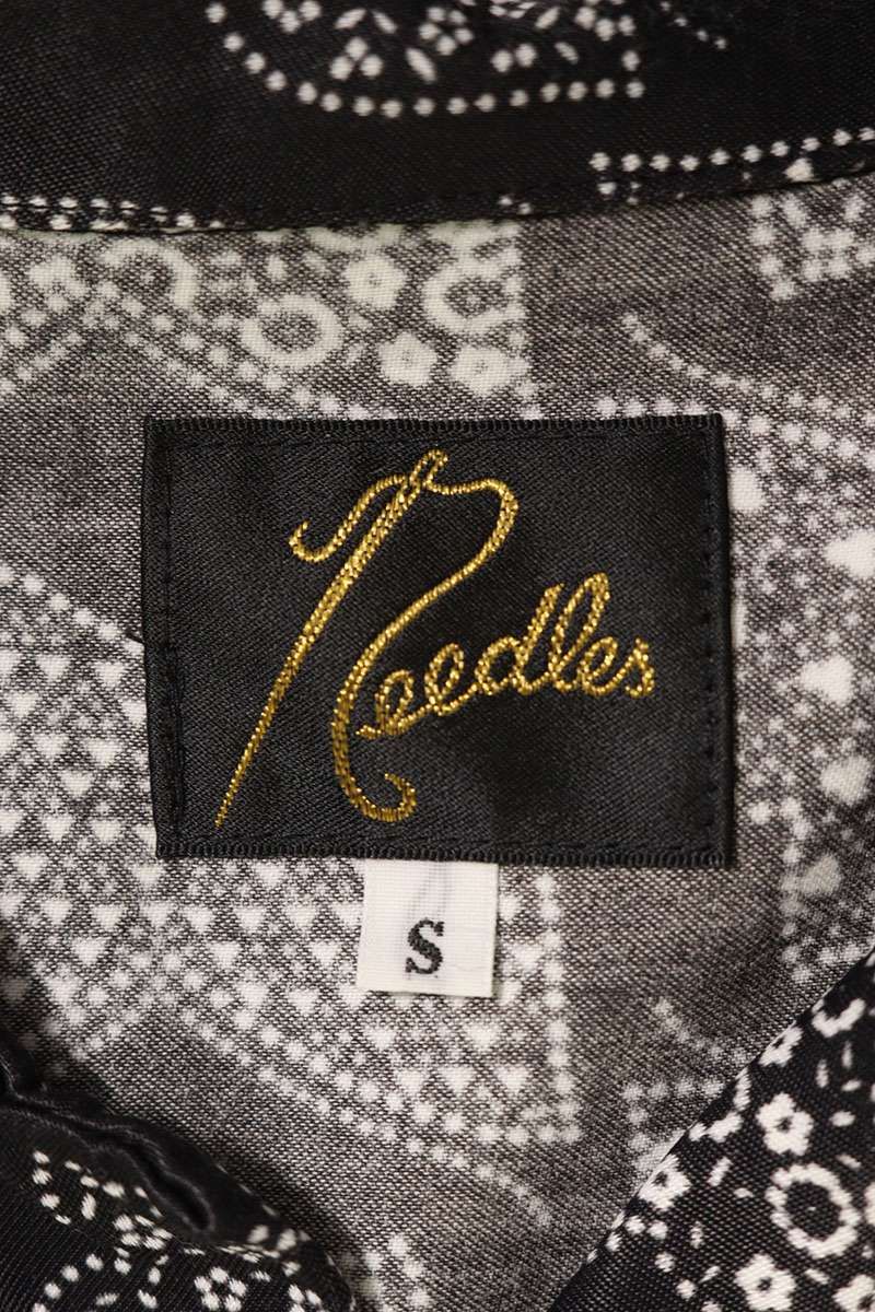ニードルス　総柄半袖シャツ Needles - ニードルズ 総柄 オープンカラー シャツ 半袖