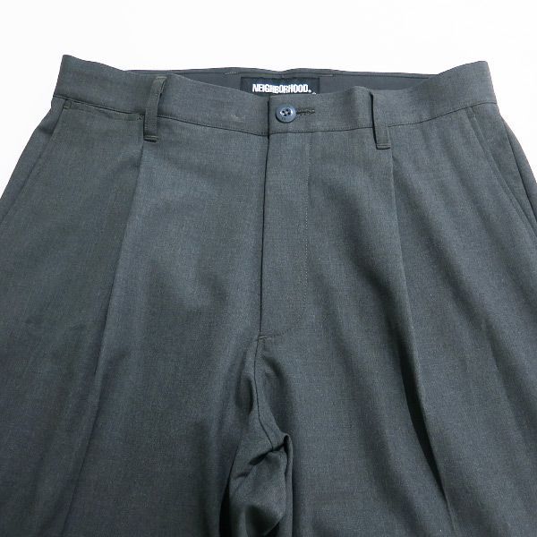 NEIGHBORHOOD グレー タックパンツ M NEIGHBORHOOD グレー タックパンツ M