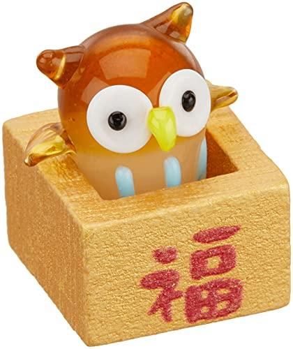 フォーカート かわいい ふくろう 手作り ガラス細工 金