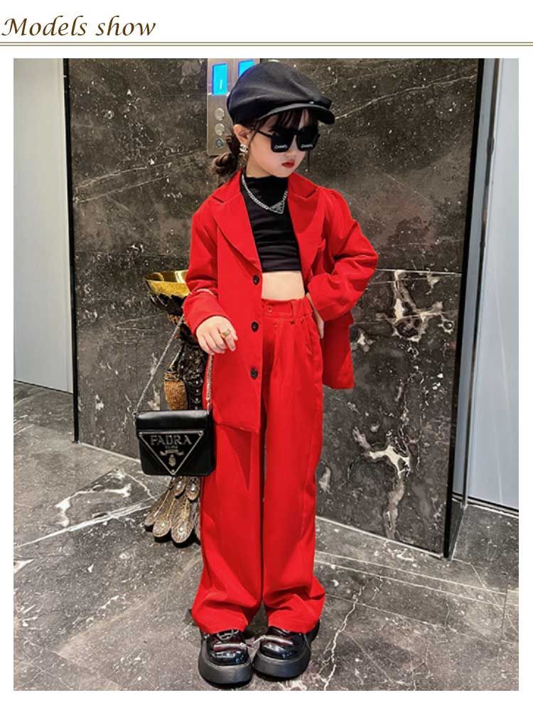 ダンスセットアップ　jk使用済み キッズ ダンス衣装 セットアップ HIPHOP ロック ベスト ロング