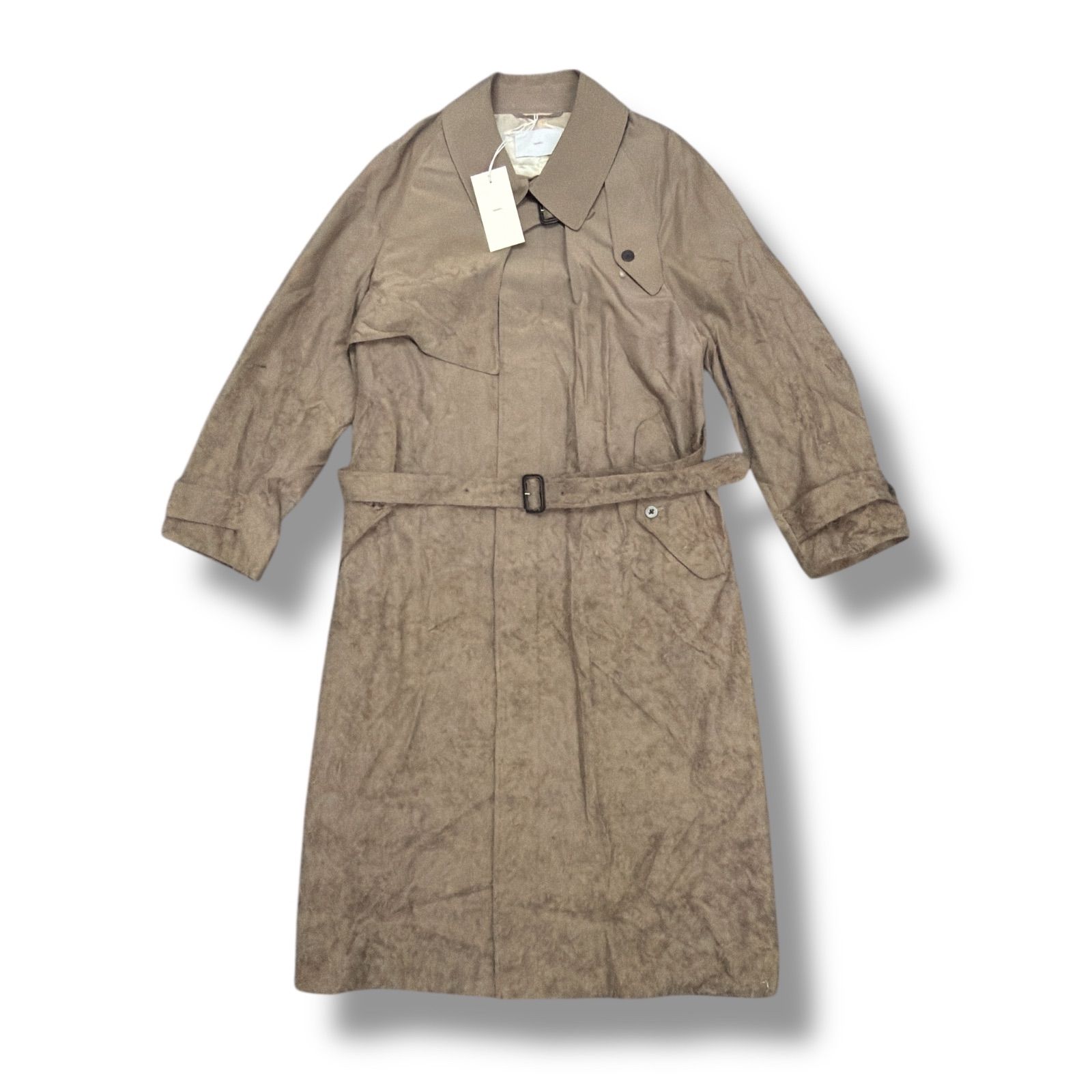 参考上代165000円 SUGARHILL 24AW HAIRLY BALMAKAAN COAT へアリーバルマカンコート トレンチ シュガーヒル 2411300102