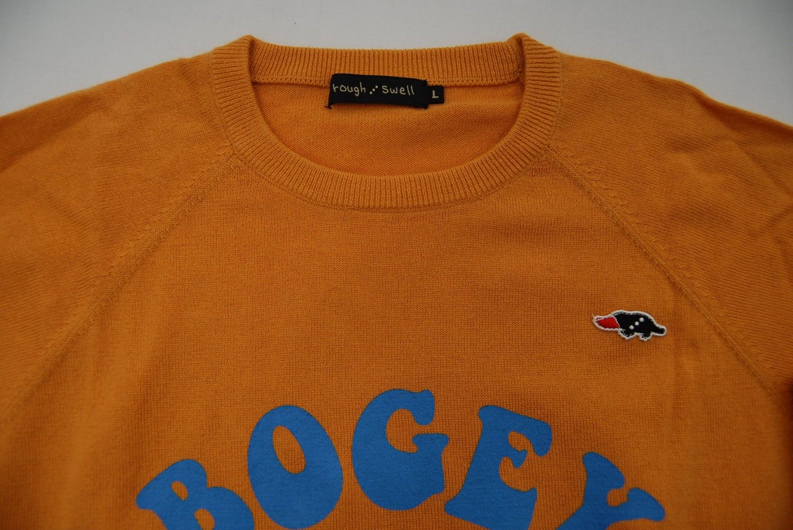 coco 中古 ラフ＆スウェル rough&amp;swell メンズ セーター L 黄色系 マスタード 長袖 クルーネック 中古 メンズ ラフ＆スウェル rough&swell セーター L 黄色系