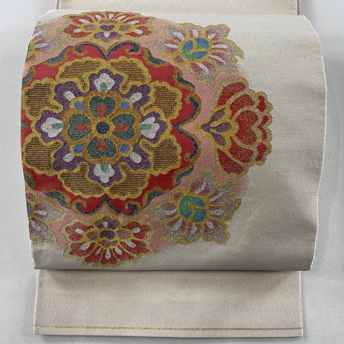 名古屋帯 秀品 松葉仕立て 八寸名古屋帯 関西仕立て 華文 綴れ