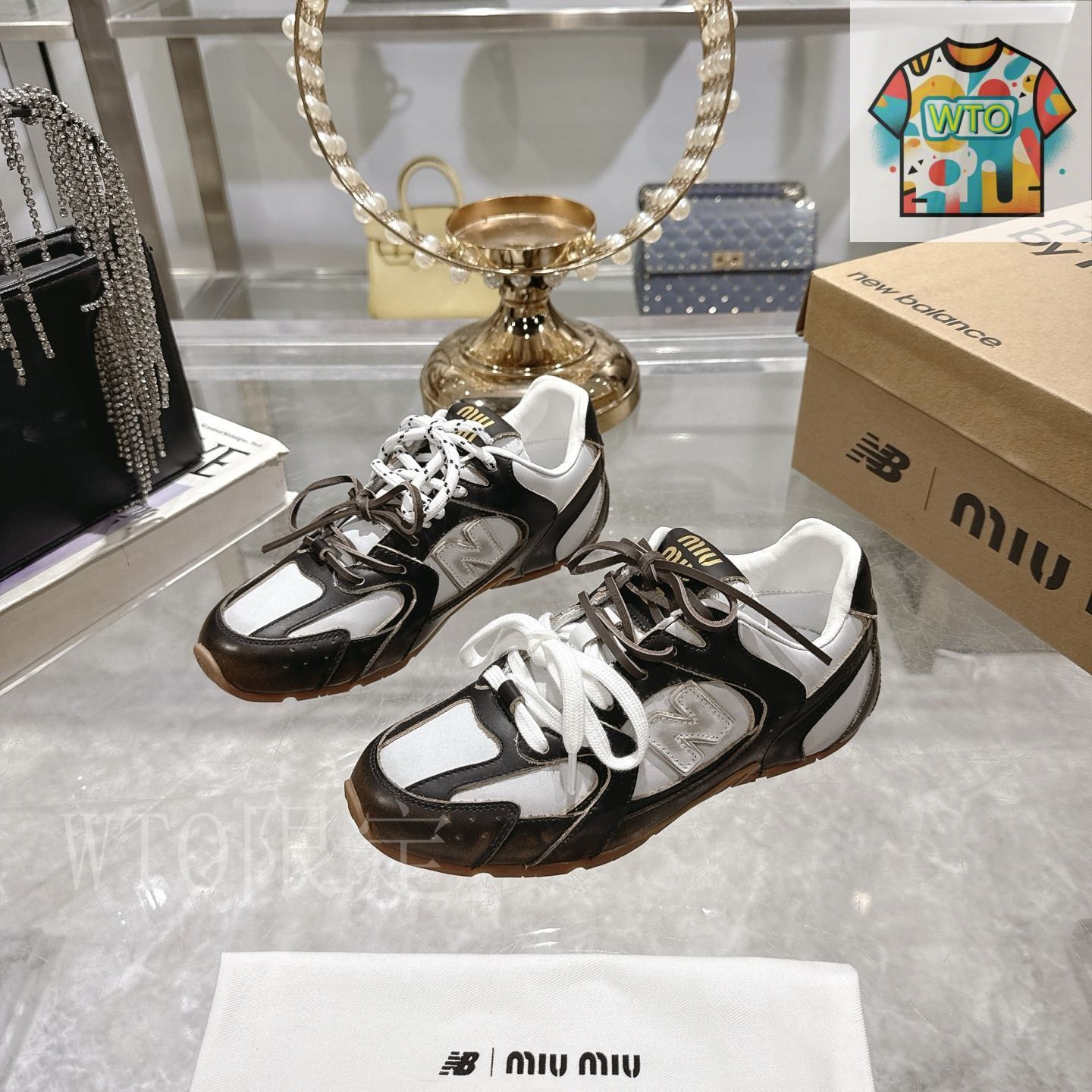 New Balance×MIU MIU コラボ ハーフスリッパ07-FX80 - メルカリ