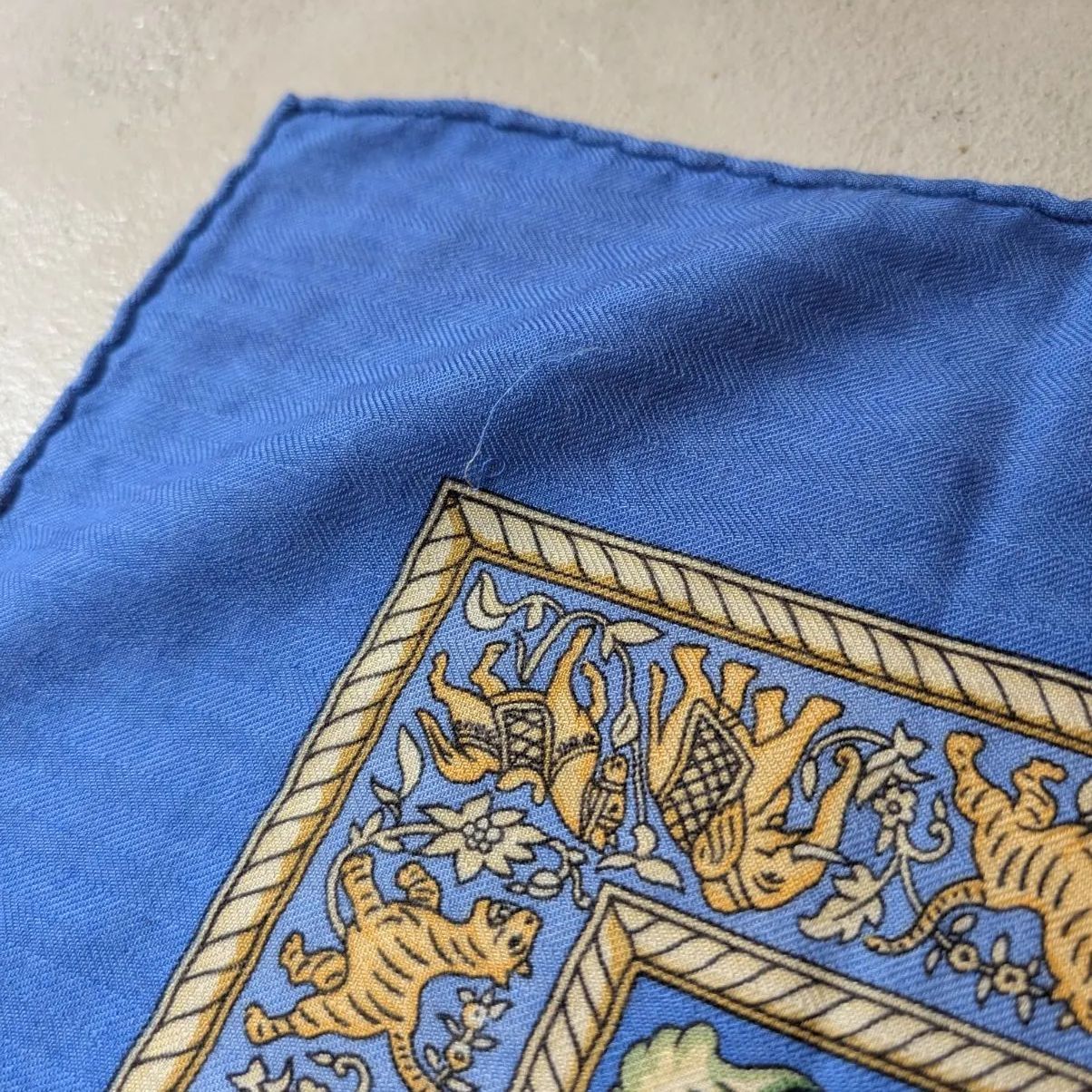HERMESエルメス　大判ショール インドの狩猟 HERMESエルメス 大判ショール インドの狩猟 - メルカリ
