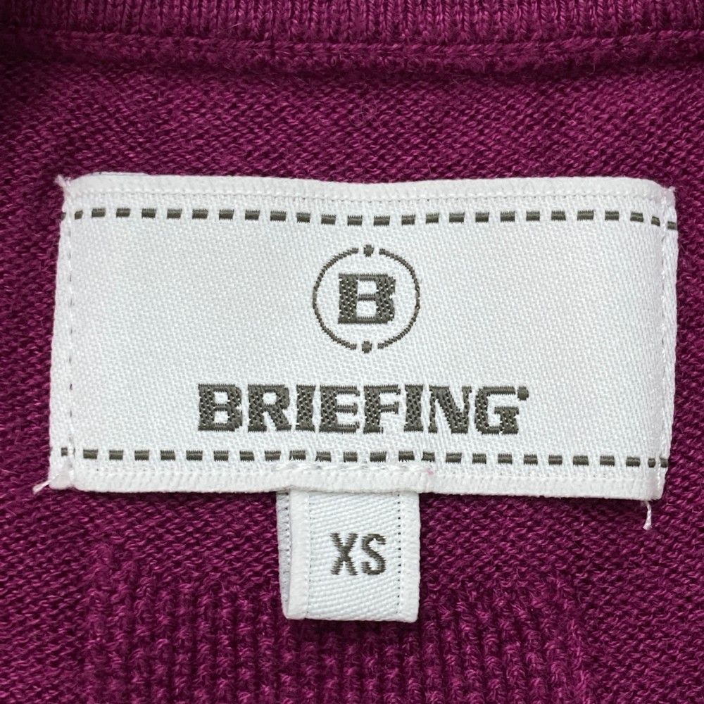 サイズ：XS BRIEFING GOLF ブリーフィング  シルク混 ニットセーター  パープル系 [240101430452] ゴルフウェア レディース ストスト サイズ：XS BRIEFING GOLF ブリーフィング シルク混 ニット