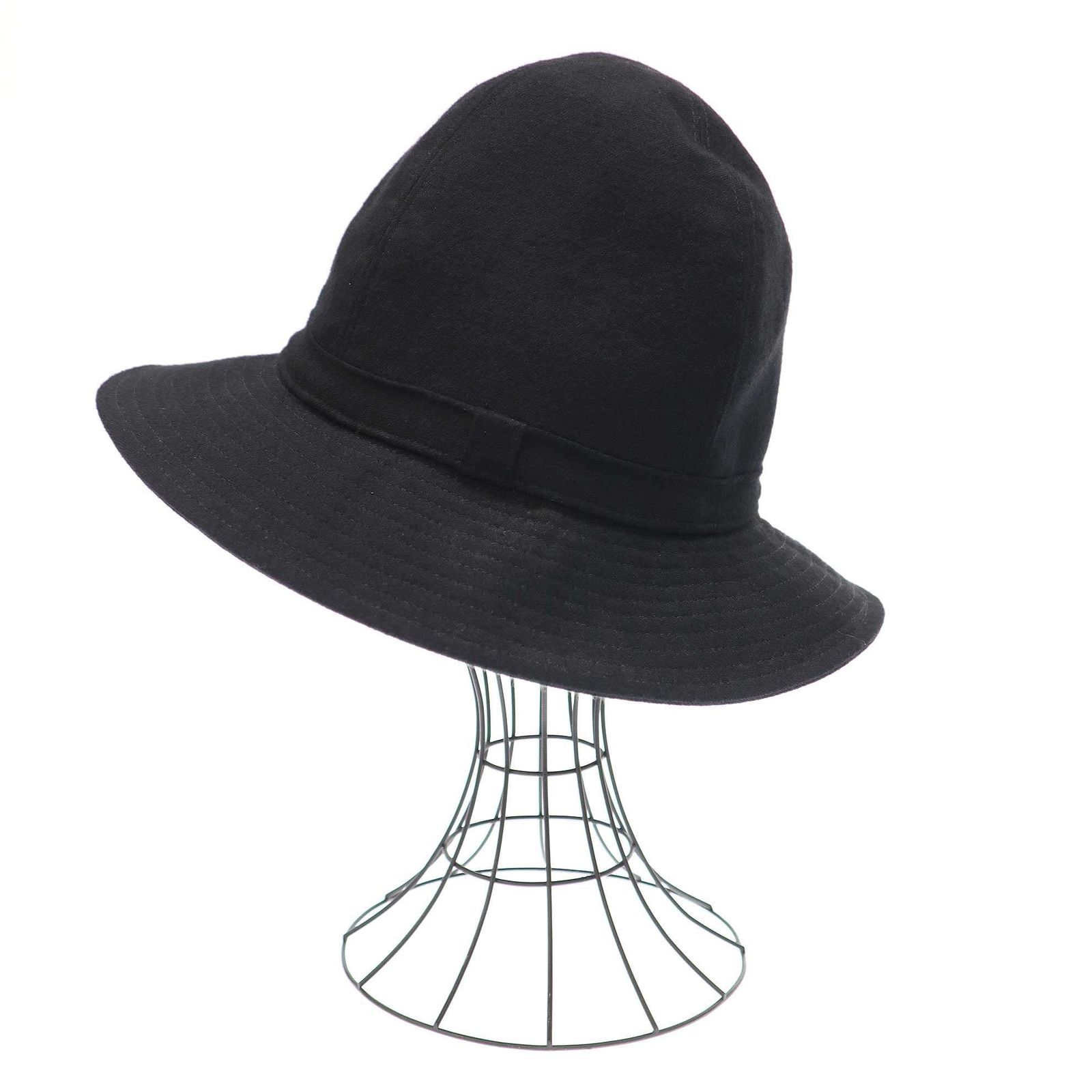 ヨウジ ヤマモト Wrinkled Gabardine Fedora hat