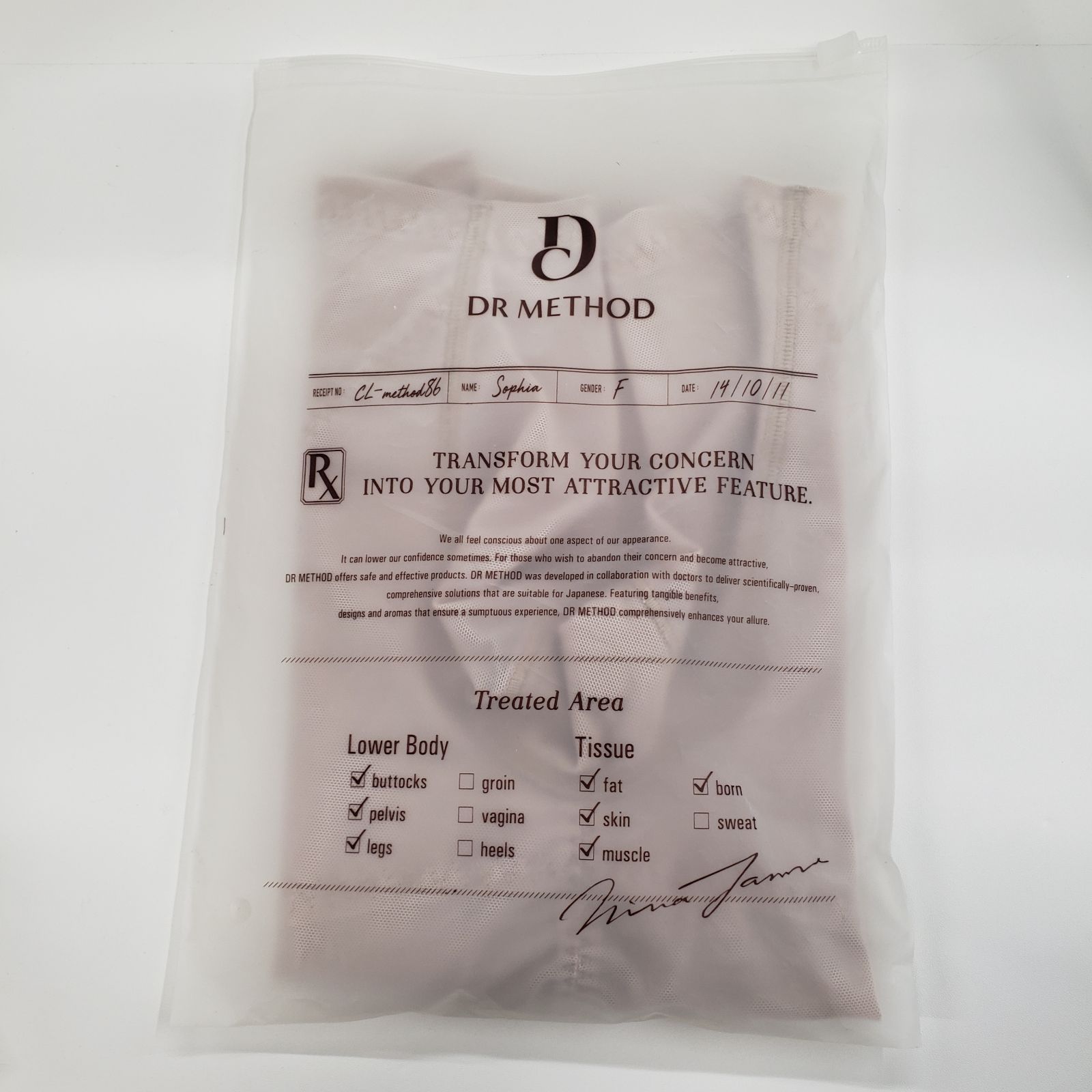 ドクターメソッドSliBee Light スリビーガードル ラッフルブルーM 新品