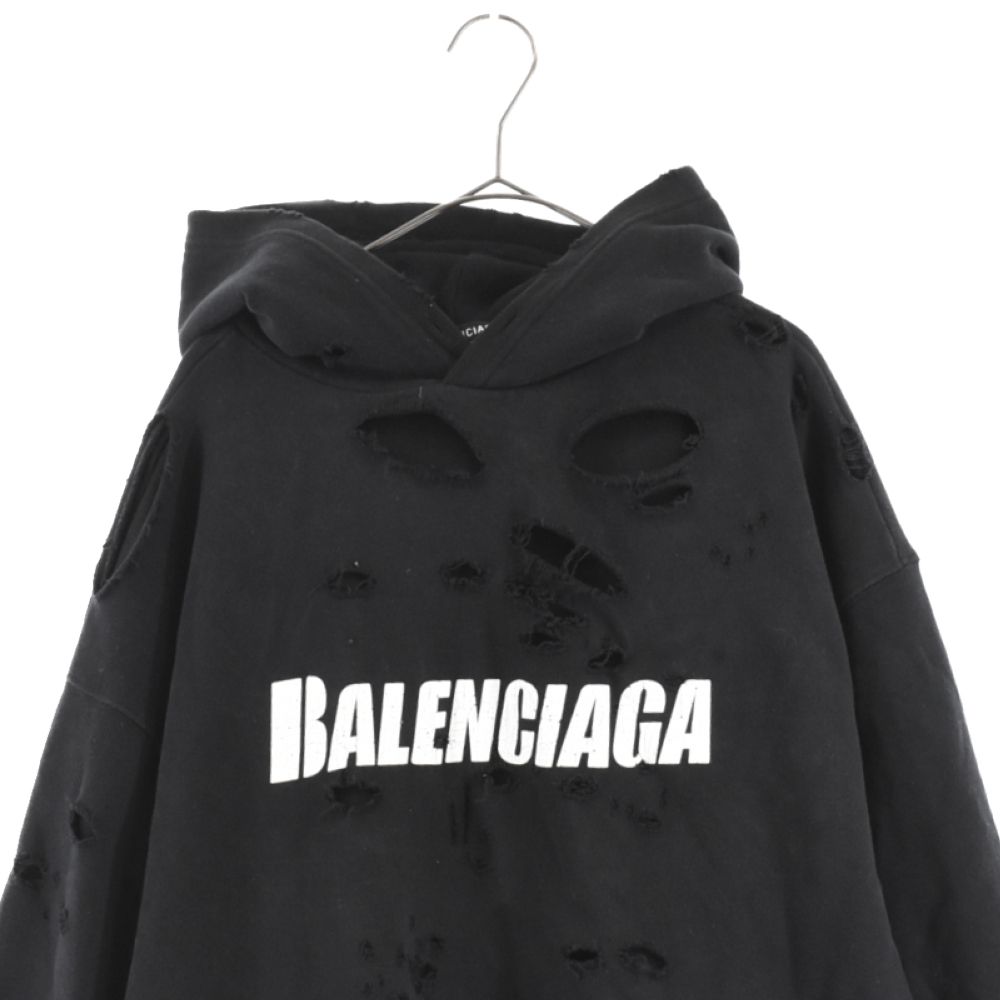 BALENCIAGAバレンシアガ キャップス デストロイド フーディ