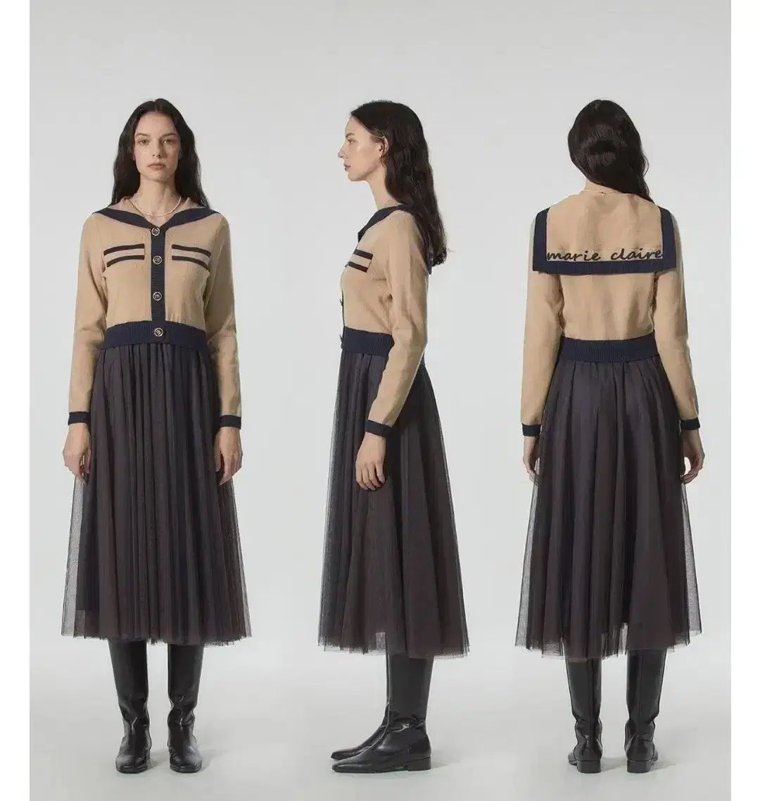 セーラーカラーニット