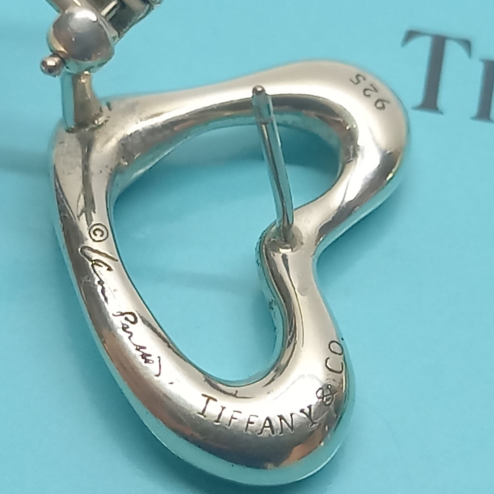 オープンハート スタッド ピアス 925シルバー TIFFANY &Co