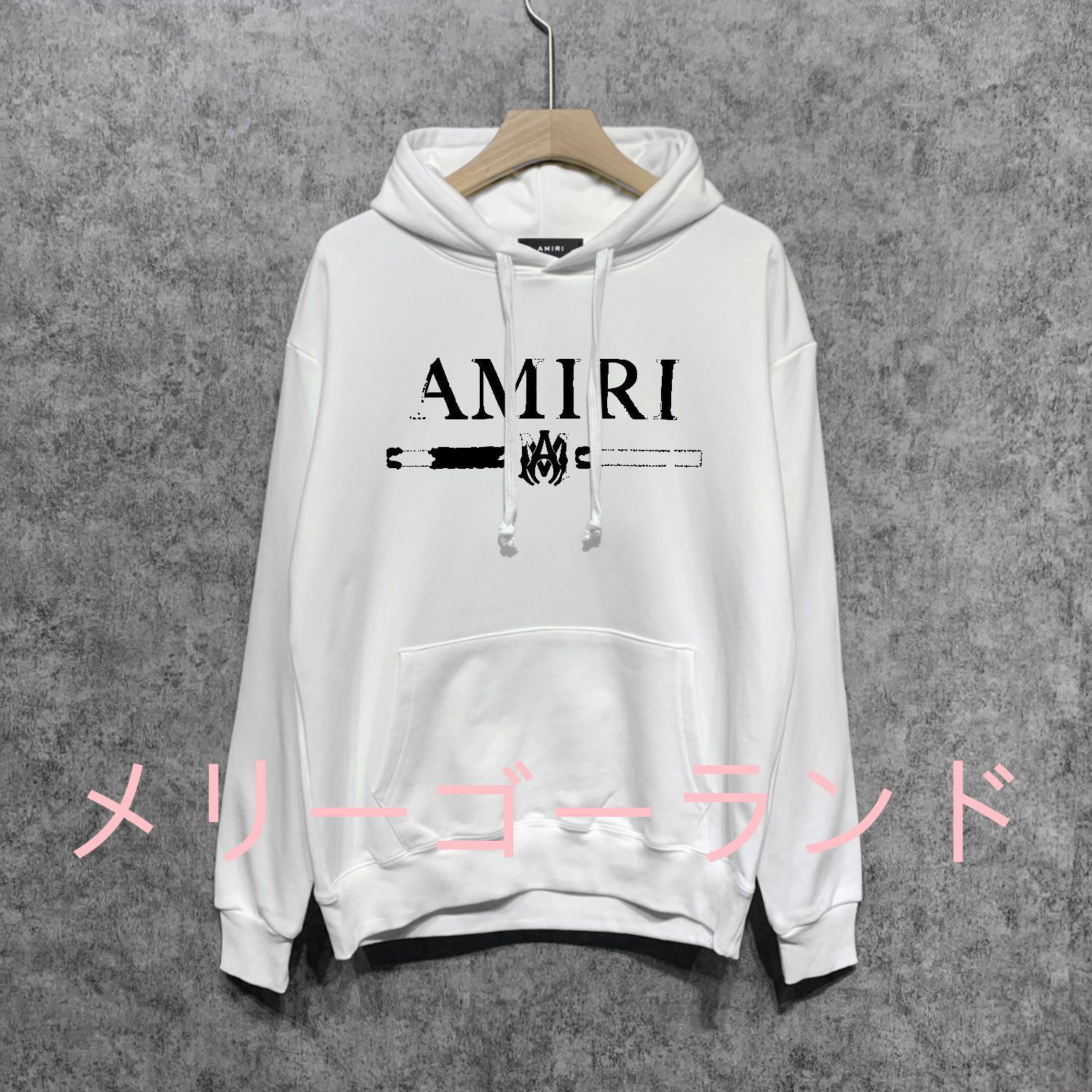 新品未使用 AMIRI アミリ ロゴ MA HOODIE コット パーカー 2色 #MA08 