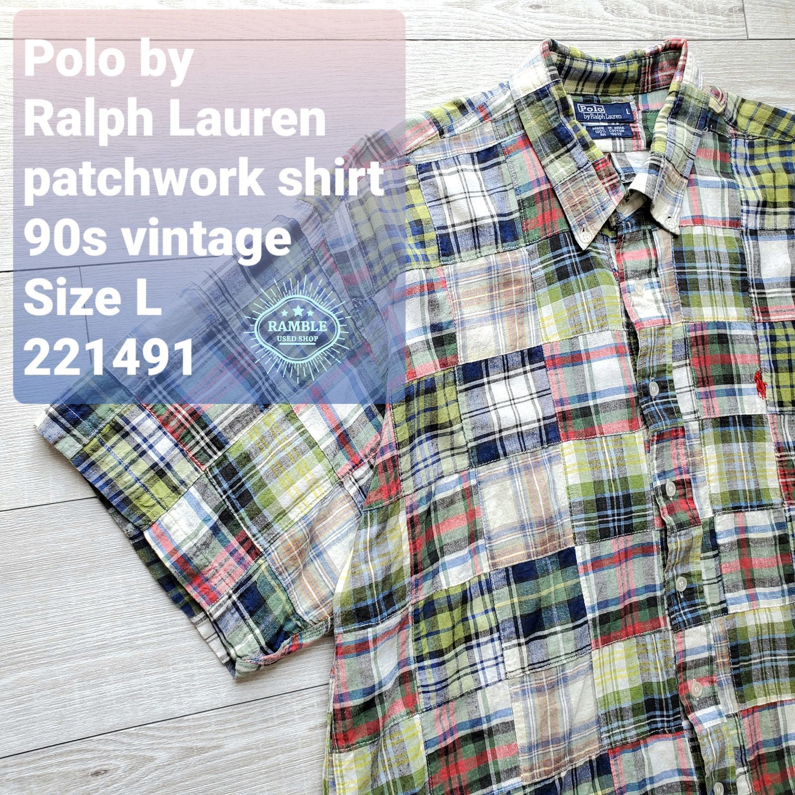 Polo by Ralph Lauren ポロバイラルフローレン□美品 90s インド綿