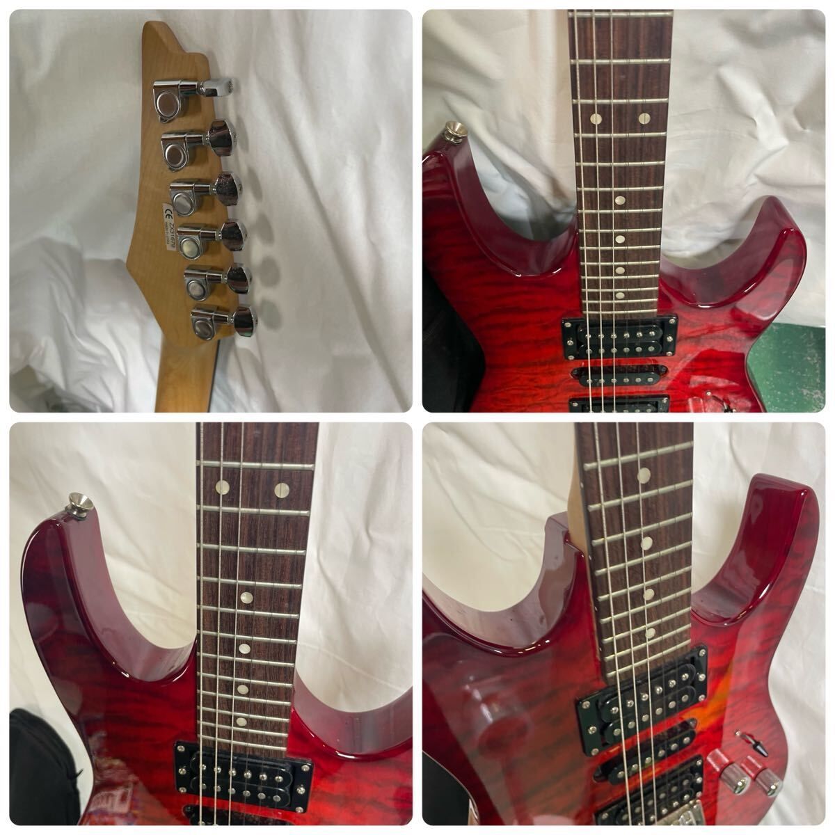 Ibanez エレキギター レッド ケース付き シリアルZX31679