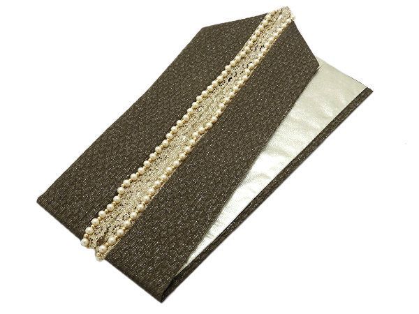 着物美人 送料込み 重ね襟 パールレース くすみ 伊達襟 重ね衿 掛け襟 振袖重ね襟 振袖 成人式重ね襟 重ね襟くすみ 重ね襟パール パール襟 重ね襟レース 重ね襟緑 成人式 結婚式 入学 卒業式 振袖 訪問着 着物 袴 オリーブ 金 m339278E1