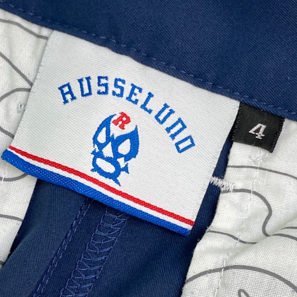 サイズ：4 RUSSELUNO ラッセルノ ハーフパンツ ルチャ刺繍