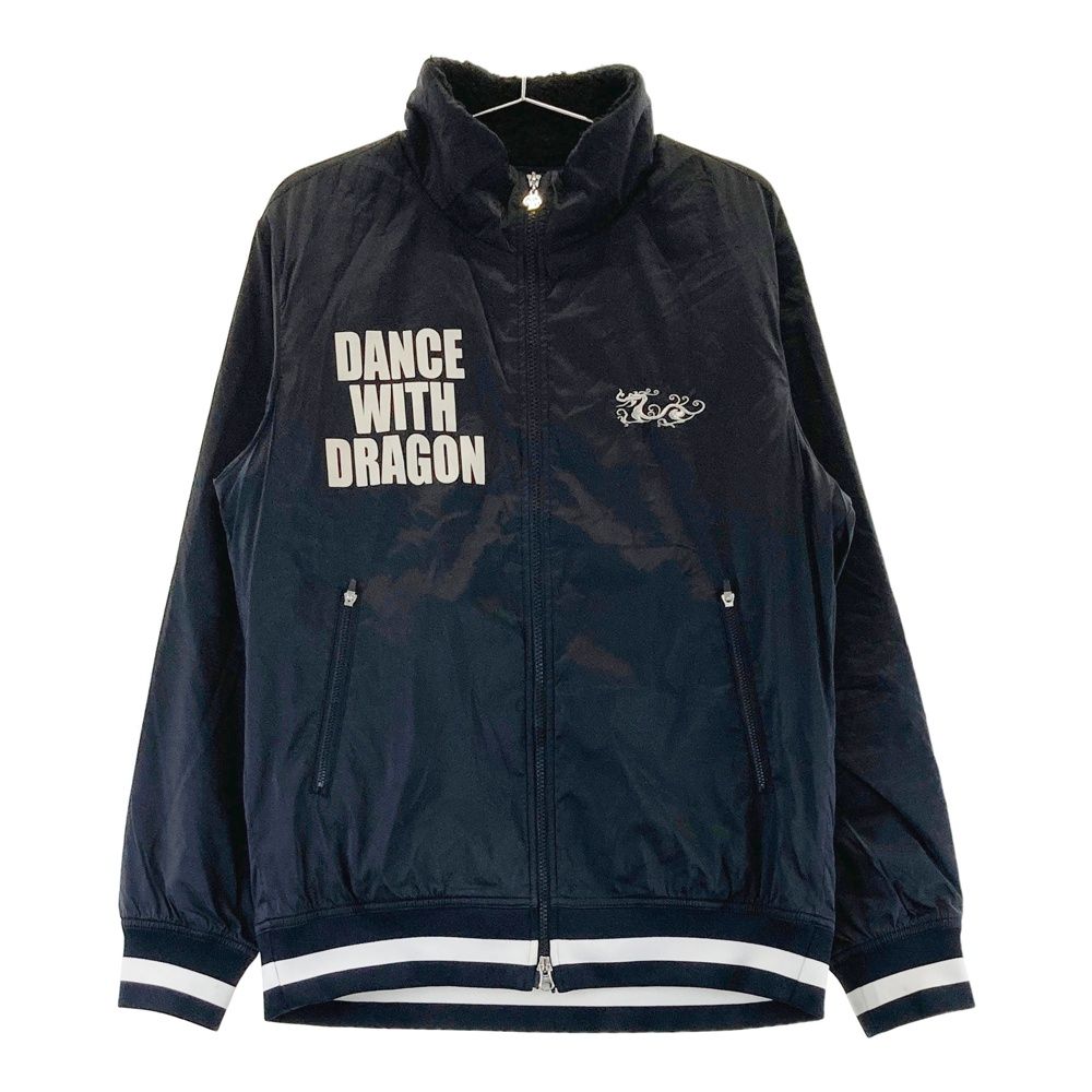 サイズ 4 DANCE WITH DRAGON ダンスウィズドラゴン 中綿ジップジャケット ブラック系 240101436718 ゴルフウェア メンズ ストスト