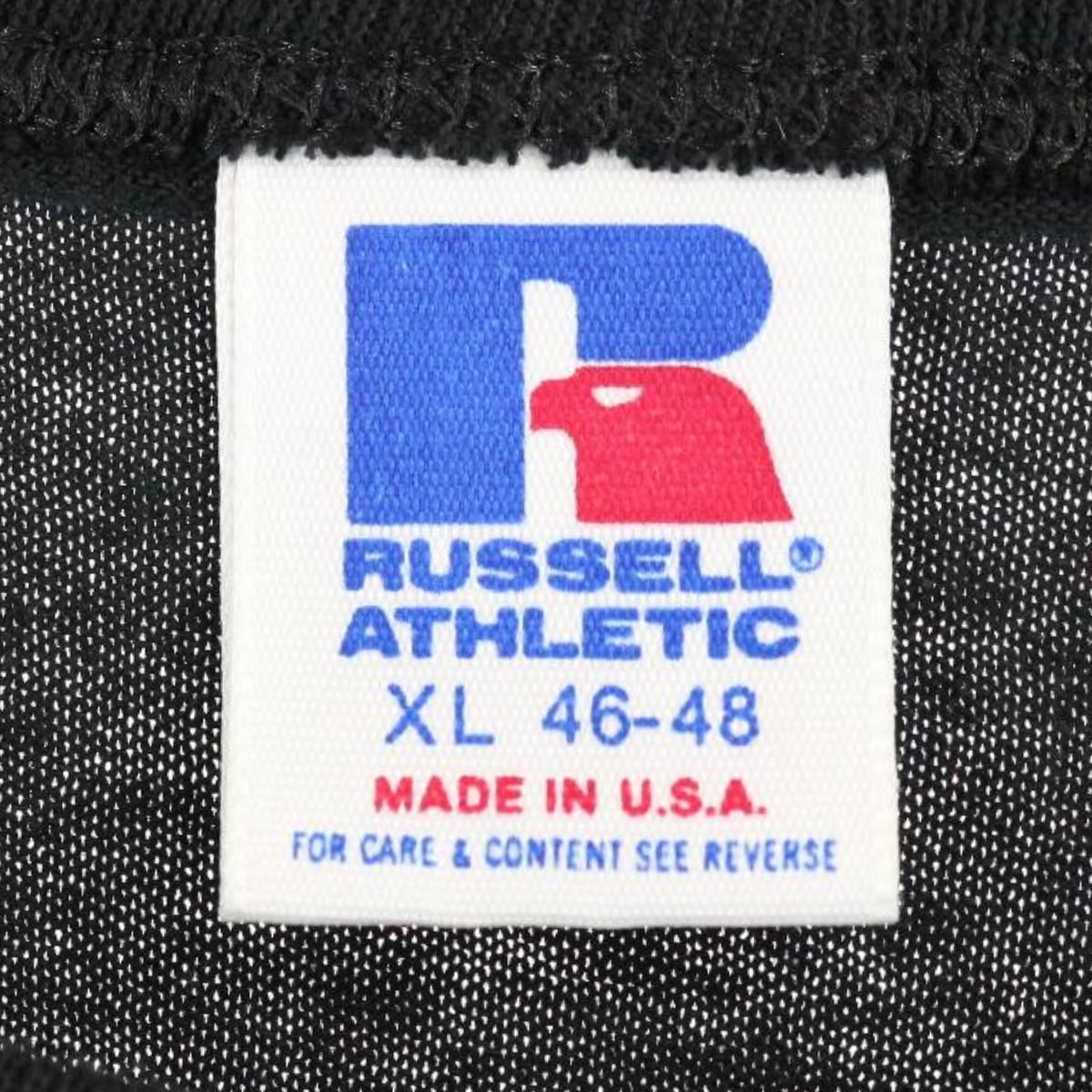 90年代 ラッセル Russell 両面プリント カレッジTシャツ USA製 メンズXL ヴィンテージ /eaa255048