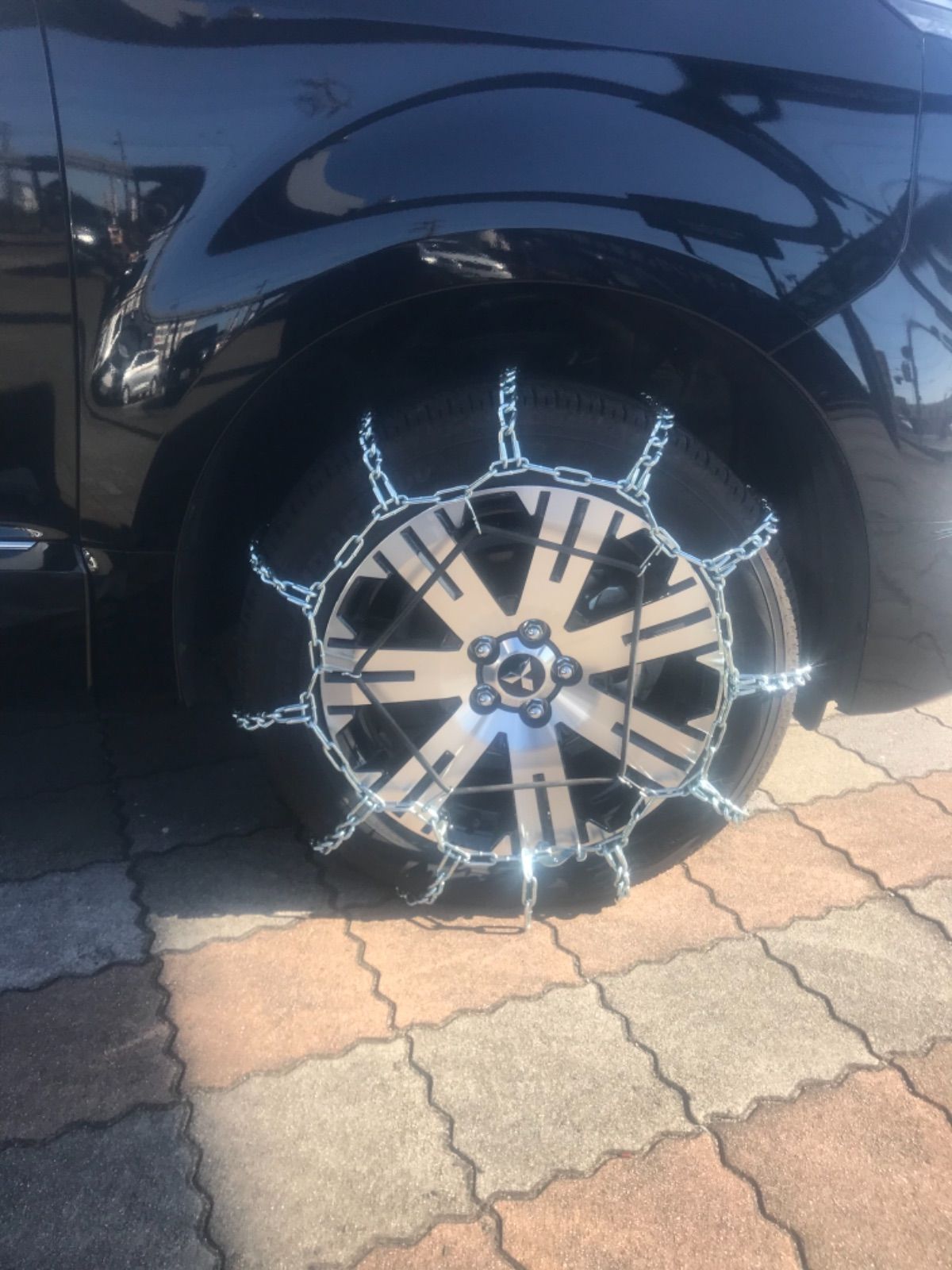 デリカD5用金属タイヤチェーン バンドセット