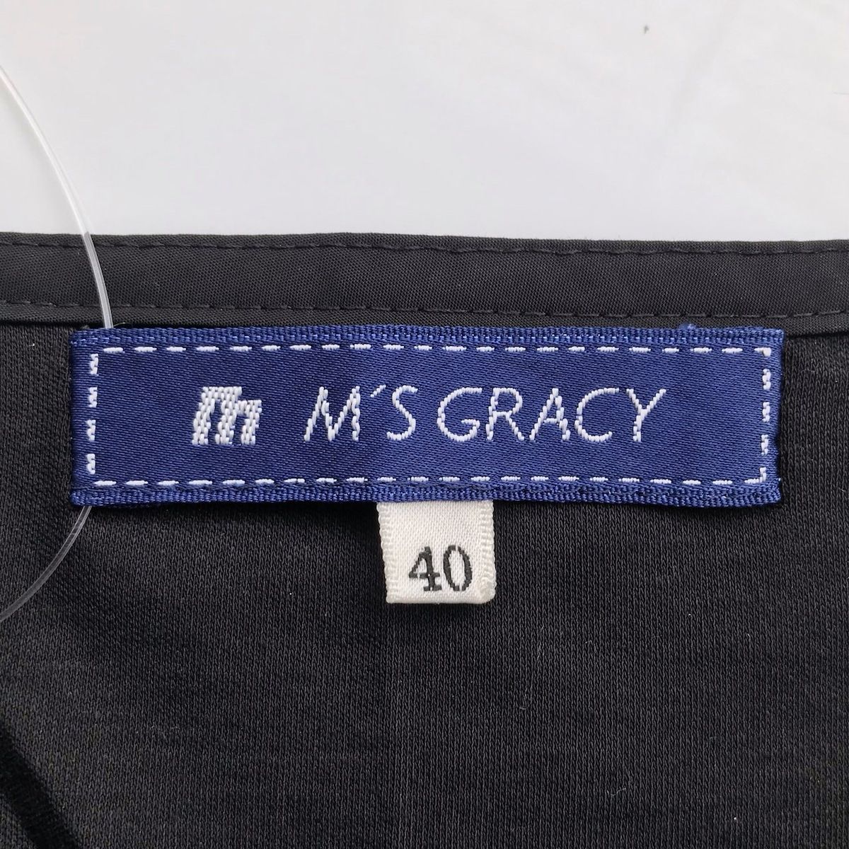 M'S GRACY(エムズグレイシー) 七分袖カットソー サイズ40 M レディース美品 - 黒 クルーネック