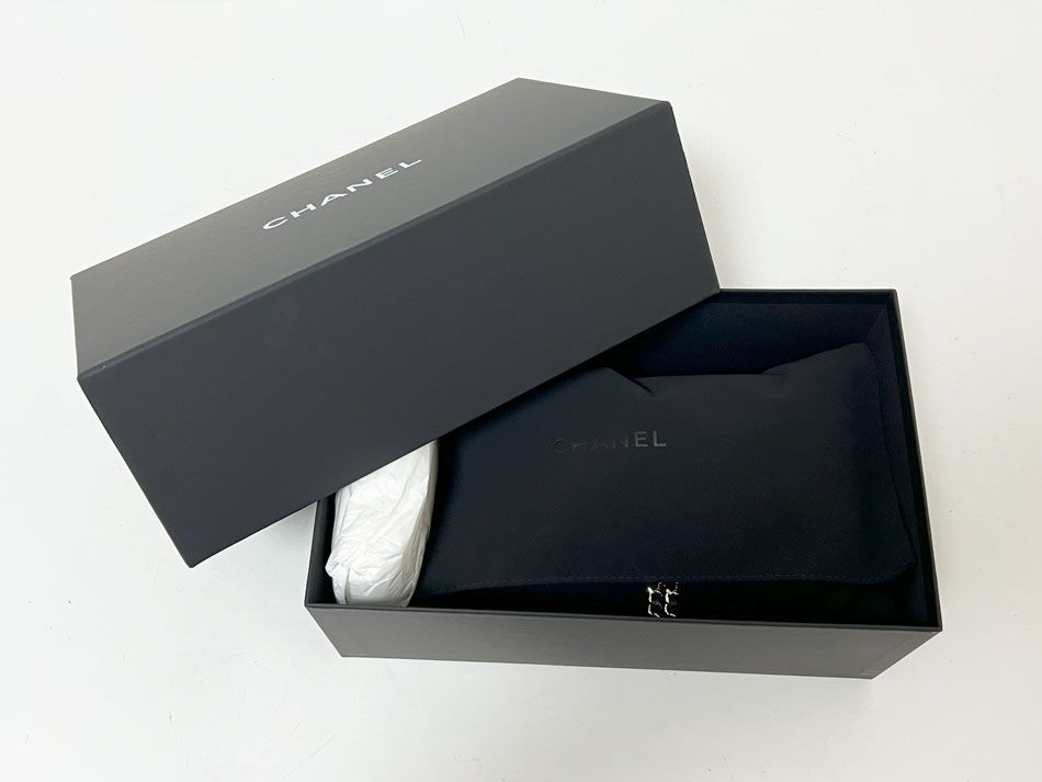 CHANEL シャネル 2024/2025秋冬 プレコレクション チェーンクラッチ ショルダーバッグ ベルベット ストラス ブラック AP4159 B17652 94305 超美品 CHANEL - CHANEL シャネル 2024/2025秋冬 プレコレクション チェーン