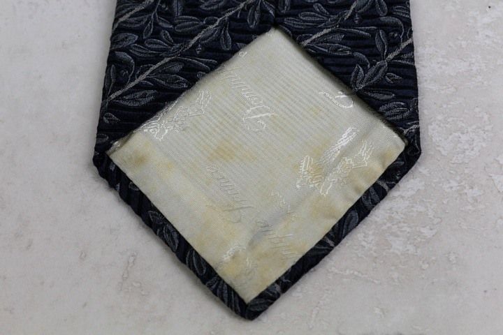 ドミニクフランス ポードゥソワ ネクタイ シルク ソリッド ライオン