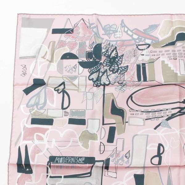 エルメス カレ90 Modernisme tropical 熱帯のモダニズム シルク