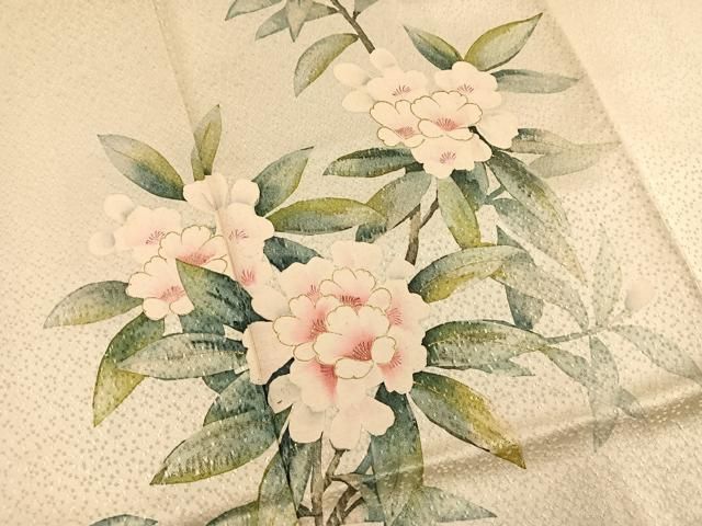 訪問着 作家物 花草模様 暈し 金彩 KK-2231 平和屋着物□訪問着 作家物 手描き 菊草花文 暈し染め 金彩