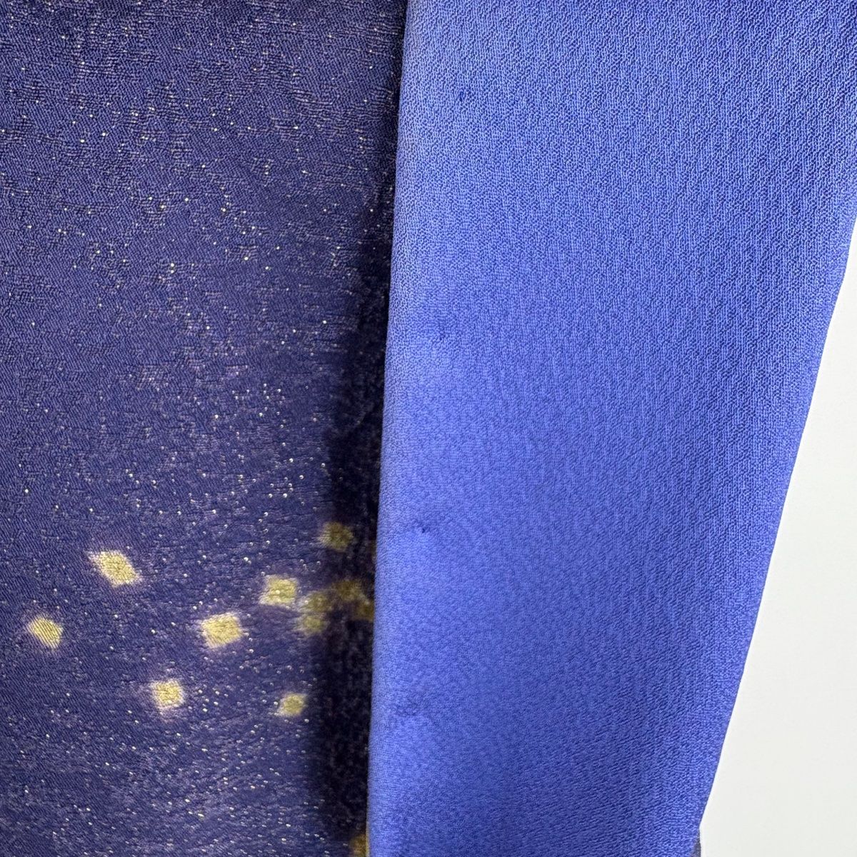 訪問着 身丈159cm 裄丈65.5cm M 袷 滝泰 落款 梅 笹 金通し 相良刺繍  