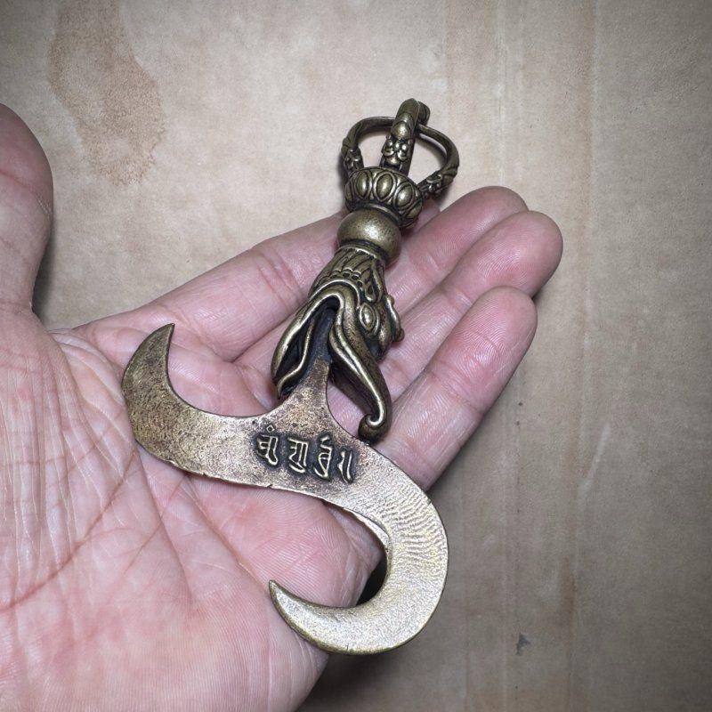 銅器 馬頭明王金剛杵金剛尖 密教法器 鎮宅 辟邪 開運 風水 招財