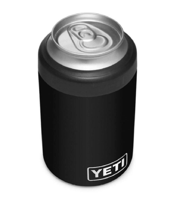 YETI 缶クーラー 12オンス ランブラー コルスター 2.0 BLACK [並行輸入