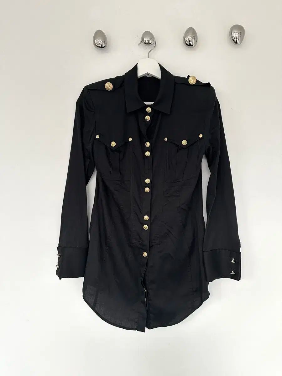 バルマン Blue Archive ブルアカ ゴールドボタン シャツドレス ジャケット