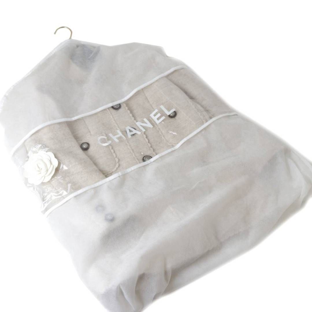 CHANEL/シャネル ウールジャッケット(サイズ:36)クリーム AV719