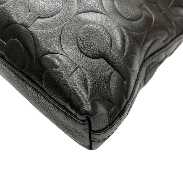 COACH コーチ ショルダーバッグ 70248 ブラック レザー 斜め掛け