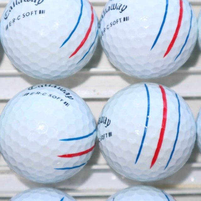 チョロ　キャロウェイERC SOFT新品25個とロストボールA級3個 Aランク 25個 Callaway ERC SOFT 良品 キャロウェイ 送料無料 E