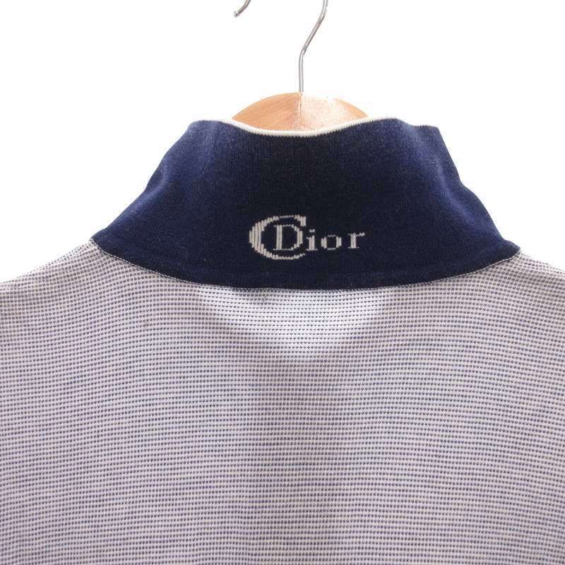 ねおChristian Dior クリスチャンディオール ポロシャツ ロゴ クリスチャンディオール スポーツ 刺繍 ロゴ 半袖 ポロシャツ L