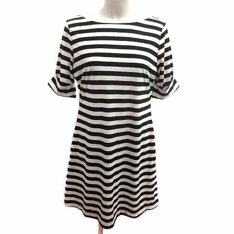 ★美品 MadameHiroko マダムヒロコ ボーダー柄 スプリングコート S ☆美品 MadameHiroko マダムヒロコ ボーダー柄 スプリングコート