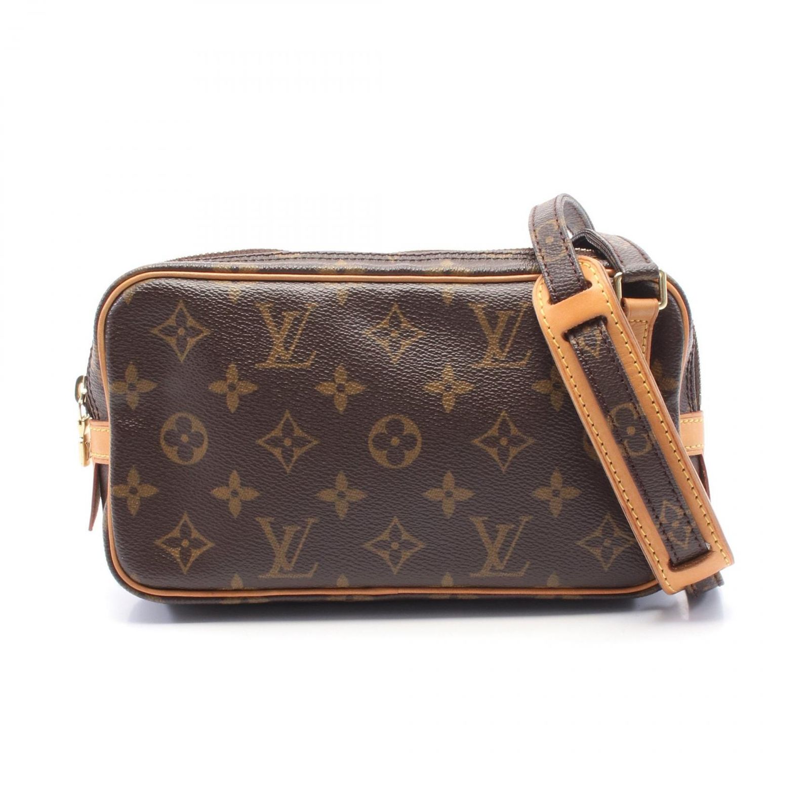 ルイ ヴィトン LOUIS VUITTON ショルダーバッグ マルリーバンドリエール モノグラム M51828 PVCコーティングキャンバス レザー ポシェット マルリーバンドリエール レディース Used A
