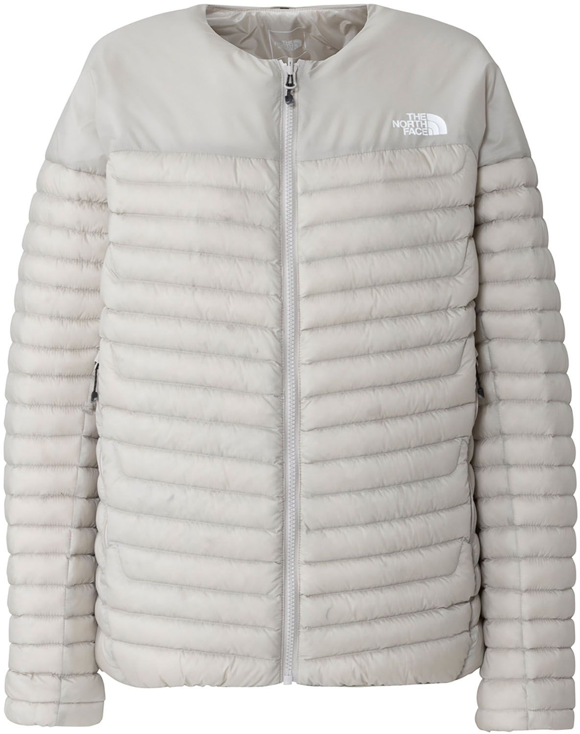 ザ ノース フェイス THE NORTH FACE アウトドア サンダーラウンドネックジャケット レディース ダウン アウター 撥水 ミドラー 上着 秋冬 防寒 キャンプ ハイキング お出かけ 収納 ポケッタブル 普段着 NY FI フォッシルアイボリー