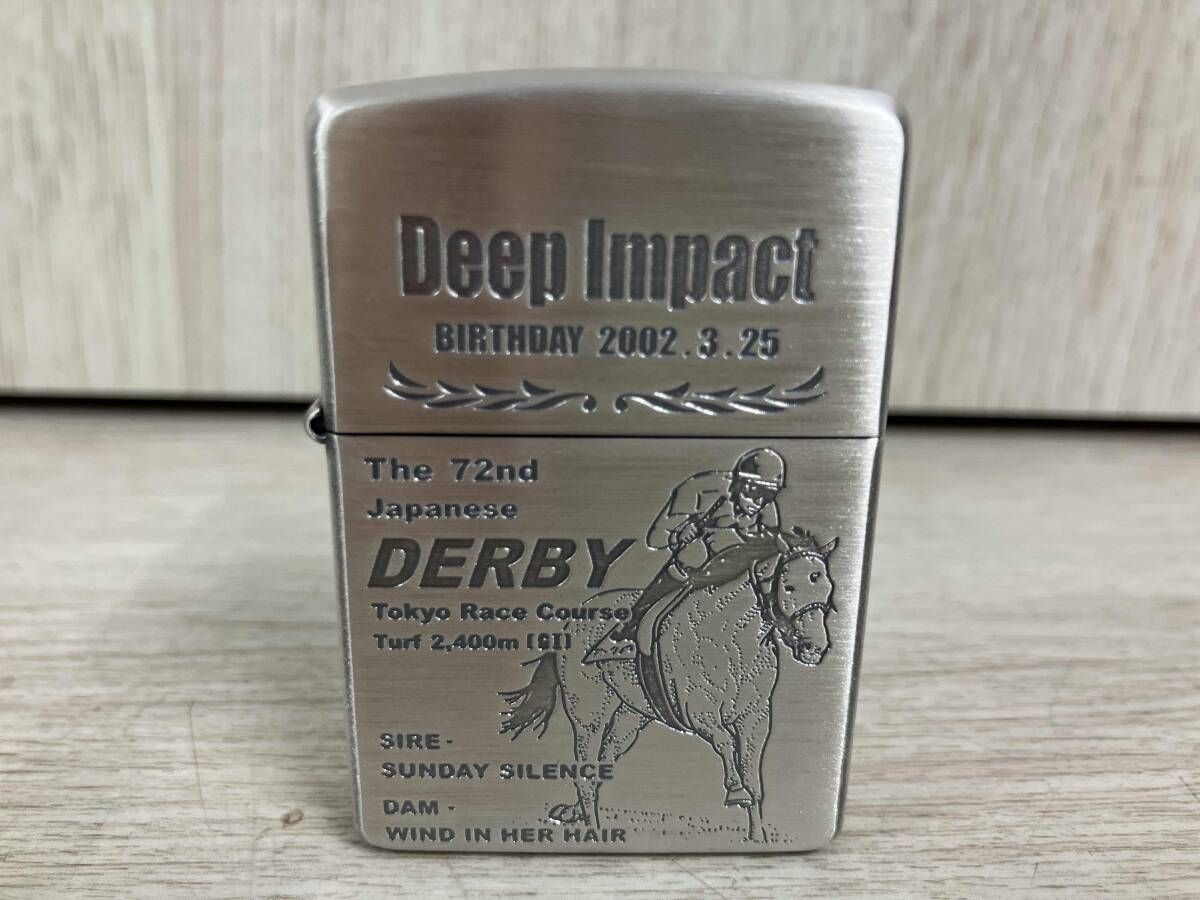 Zippo DeepImpact 限定 未使用 シルバー 競馬ディープインパクト ディープインパクトZippo☆未使用 Zippo DeepImpact 限定 未使用