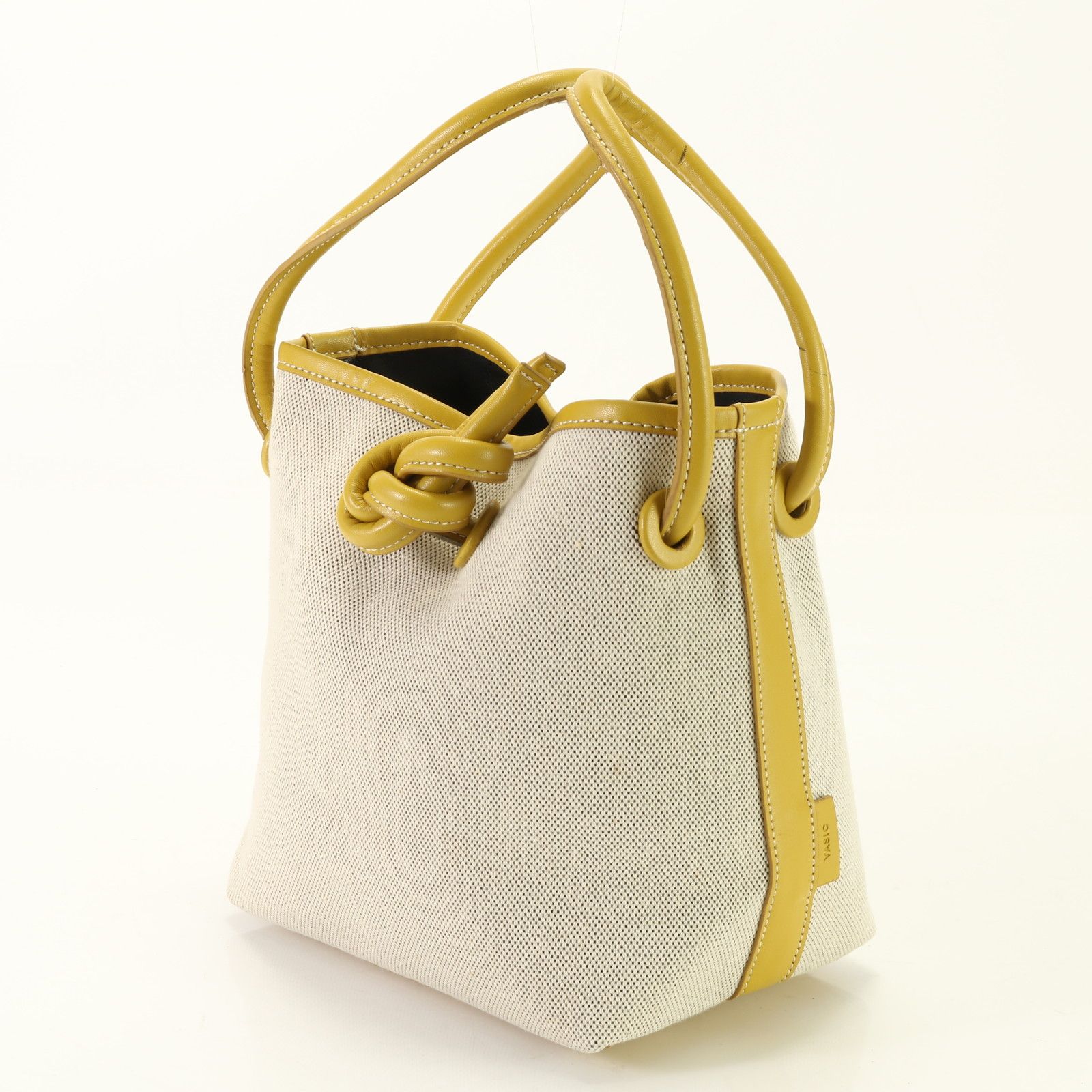 美品VASIC ヴァジック レザー ドローストリング トート バッグ 本革  