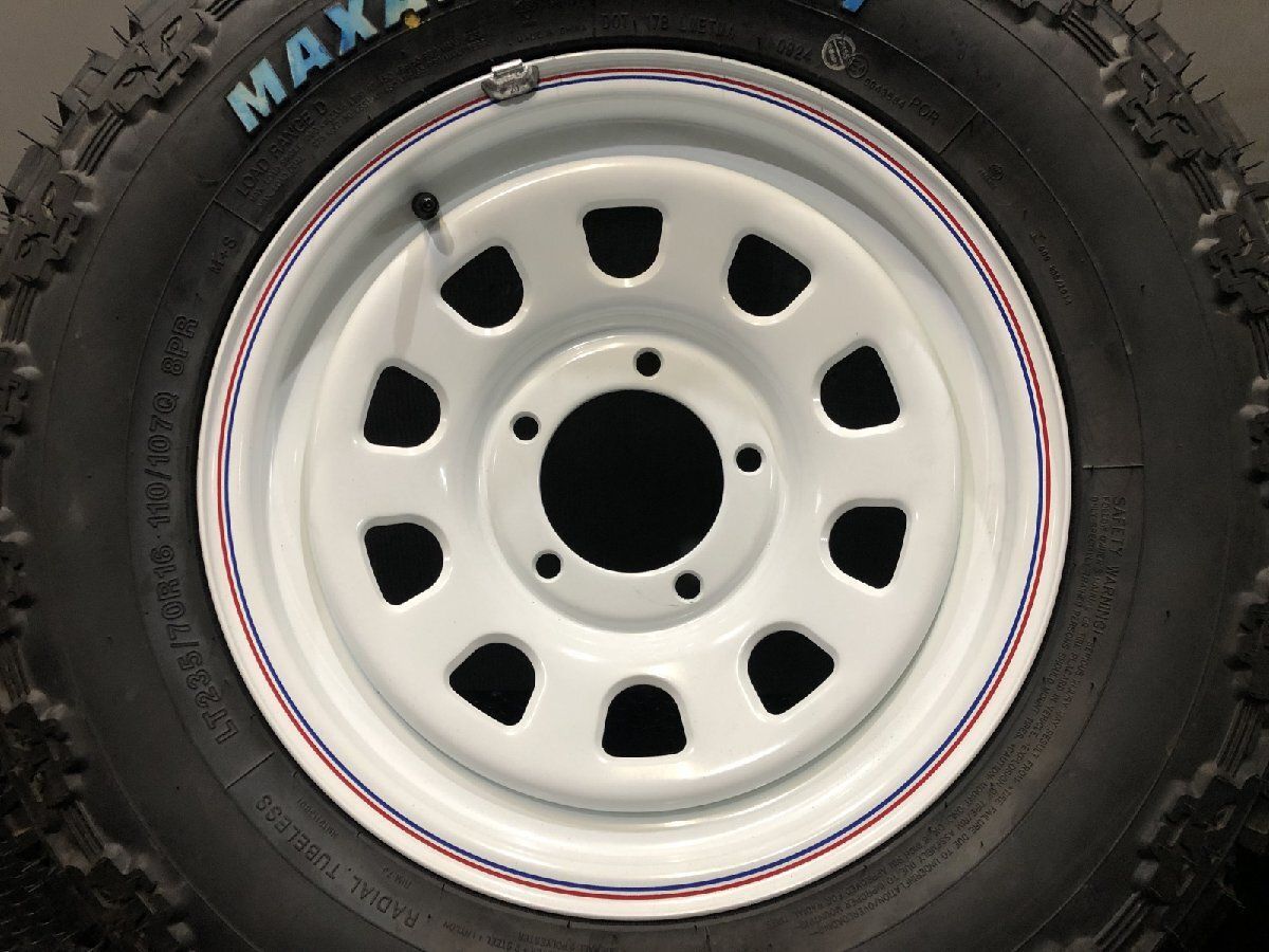 新品 ZMAX M/T LT235/70R16 8PR 夏タイヤ デイトナ 16インチ 6J5HPCD139.7±0 ホワイトレター マッドタイヤ ジムニー シエラ等VTY871 新品 ZMAX M/T LT235/70R16 8PR 夏タイヤ デイトナ 16インチ
