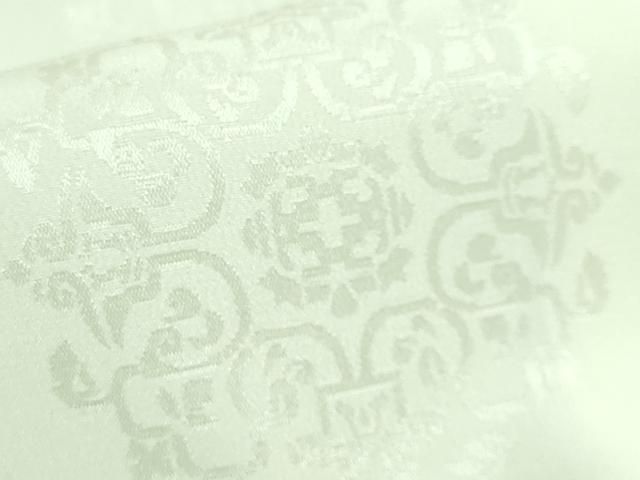 平和屋本店□極上 龍村美術織物 長襦袢 袷 稜華文錦 若芽色地 逸品 未  