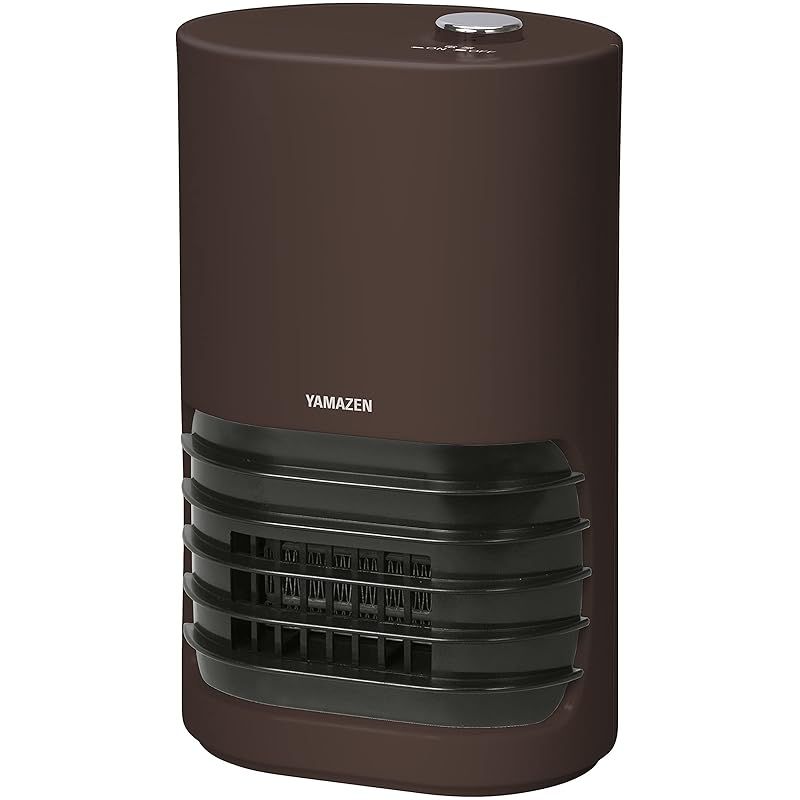 山善 セラミックヒーター ミニタイプ 速暖 転倒OFFスイッチ付 ブラウン DMF-B064 T 0