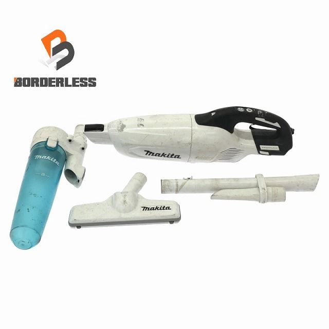 品 makita マキタ 18V 充電式クリーナー CL281FD 白 本体＋サイクロンアタッチメント＋パイプ＋ノズル付 コードレス113650