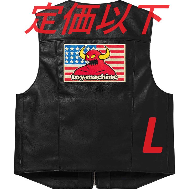 Supreme Toy Machine Faux Leather Vest XL - トップス