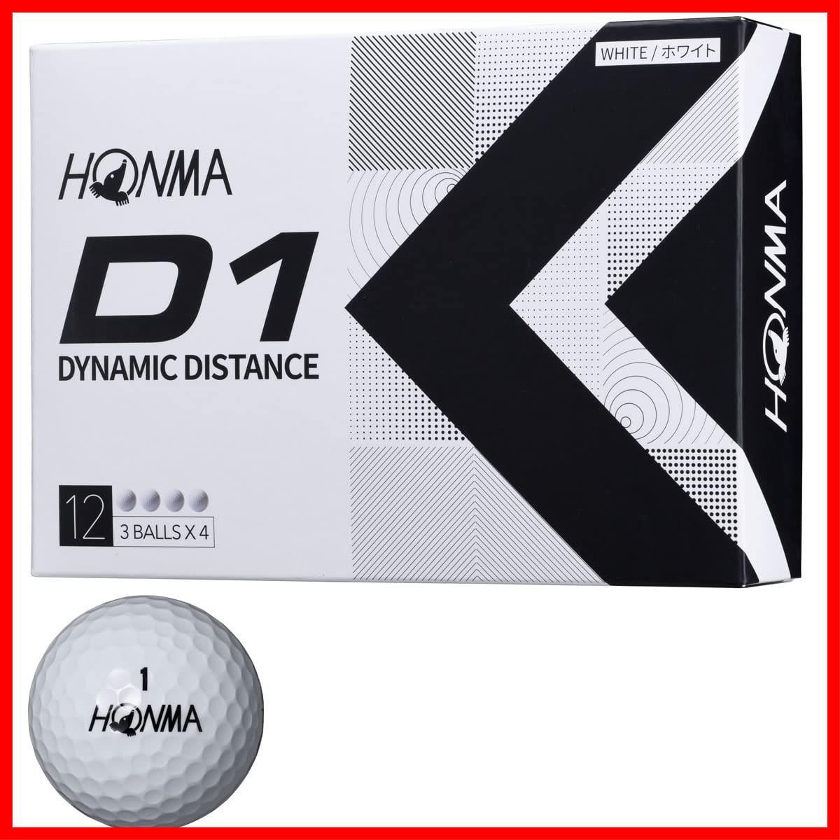 特価商品】HONMA GOLF(本間ゴルフ)日本正規品 ホンマ D1 ゴルフボール1