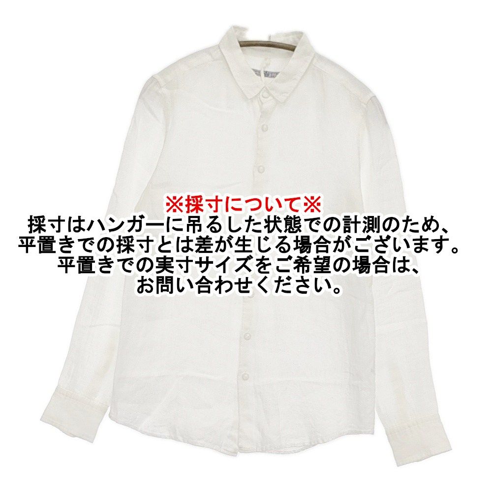 R&D.M.Co- リネン 長袖シャツ ホワイト レディース オールドマンズ  