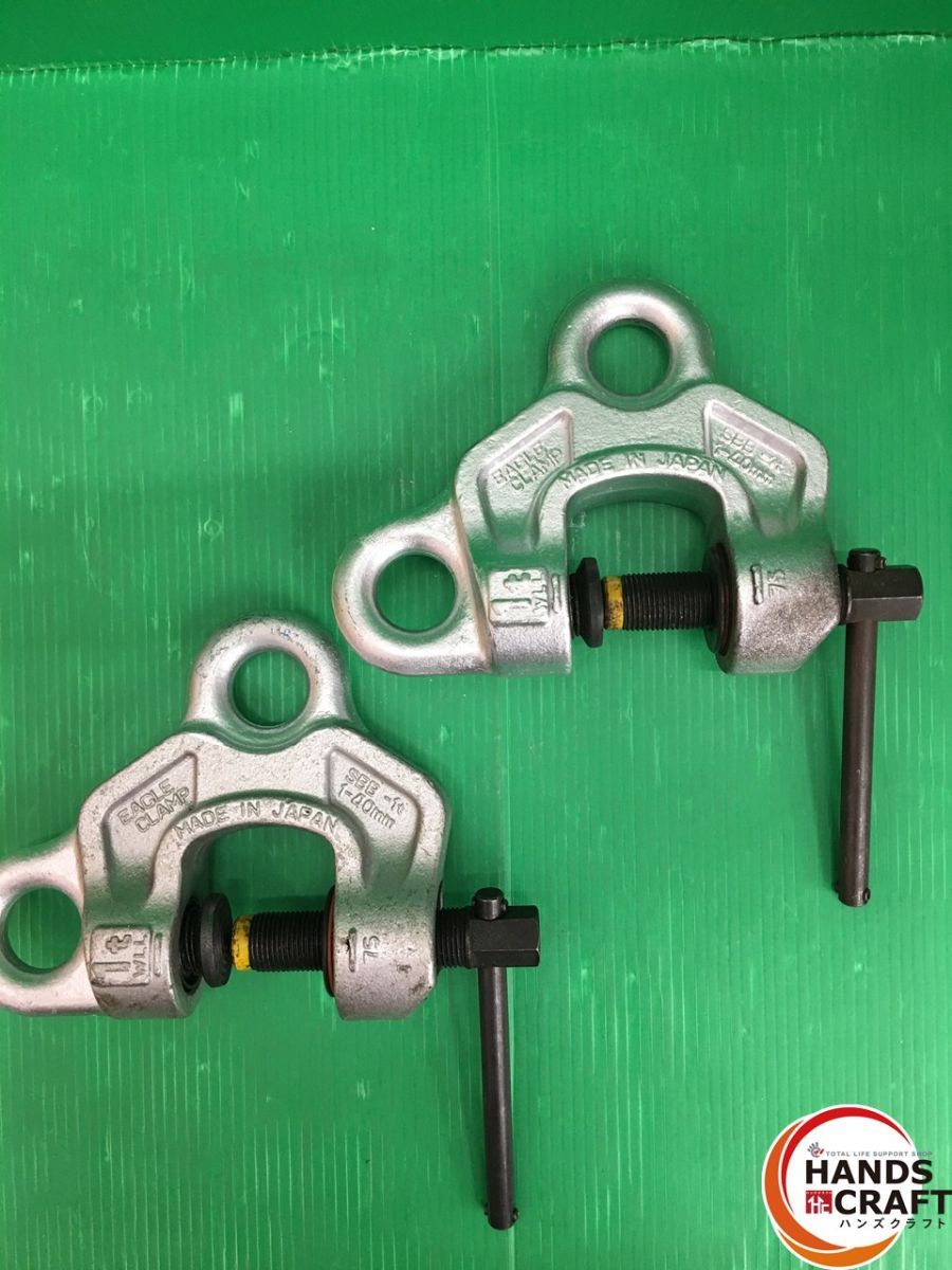 2個セット EAGLE ねじ式全方向クランプ SBB-1t 1-40 イーグルクランプ 現状品
